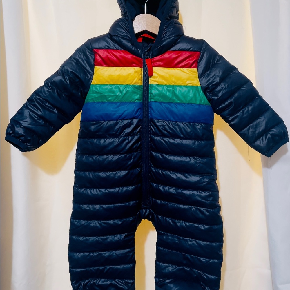 Colorful Striped Kids Snowsuit